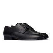 Scarpa Derby in Pelle Martellata - Nero