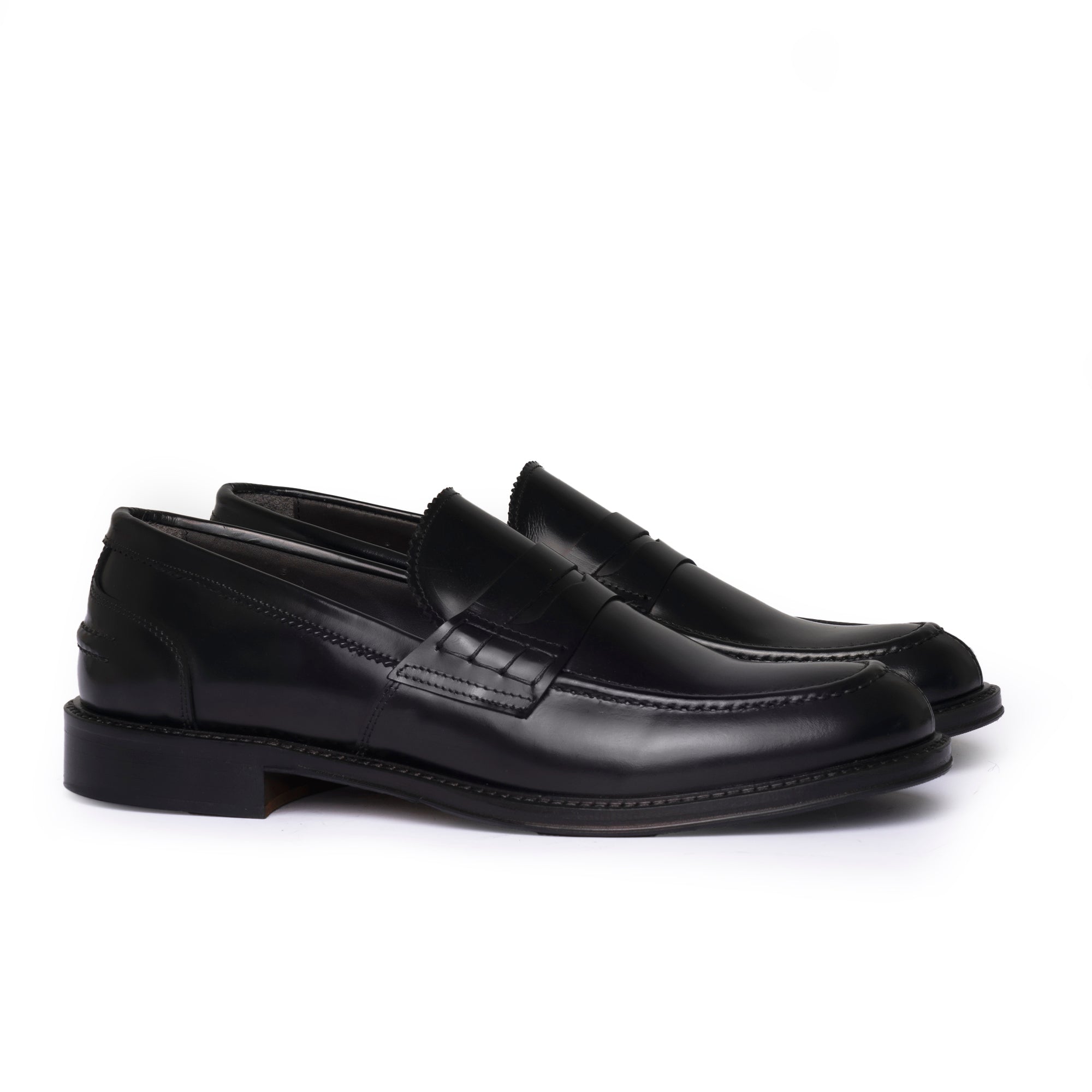 Mocassino con bendina - Nero