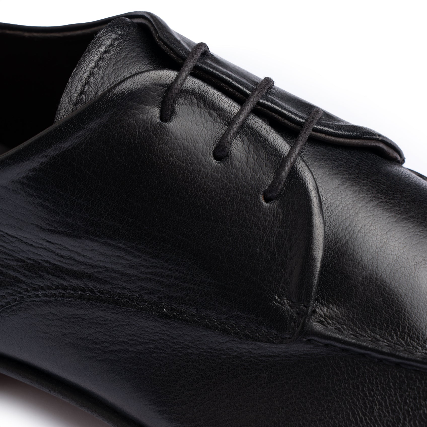Scarpa Derby in Pelle Liscia - Nero