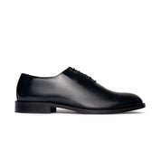 Derby Plain Toe in Pelle blu notte