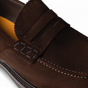 College in camoscio testa di moro