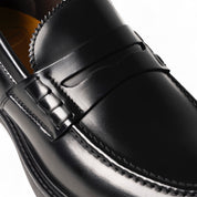 College  in pelle spazzolata nera