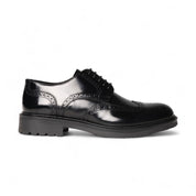 Derby brogue in pelle nera