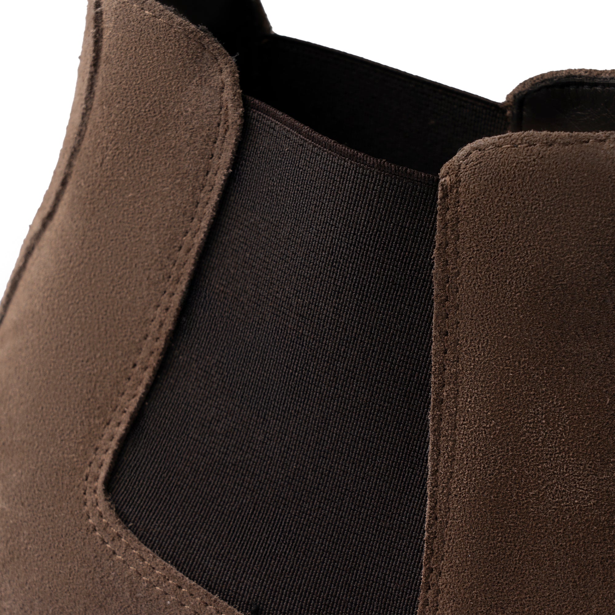 Stivaletto Chelsea in Pelle Scamosciata - Tortora