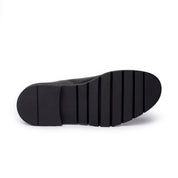 Scarpa Derby in Pelle con Suola Carrarmato - Nero
