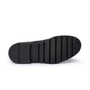 Stivaletto Chelsea in Pelle con Suola Carrarmato - Nero