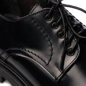 Scarpa Derby in Pelle Spazzolata - Nero