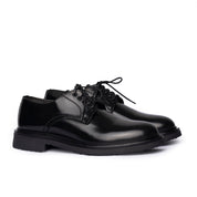 Scarpa Derby in Pelle Spazzolata - Nero