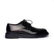 Scarpa Derby in Pelle Spazzolata - Nero