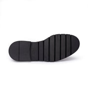 Scarpa Derby in Pelle con Suola Carrarmato - Testa di moro