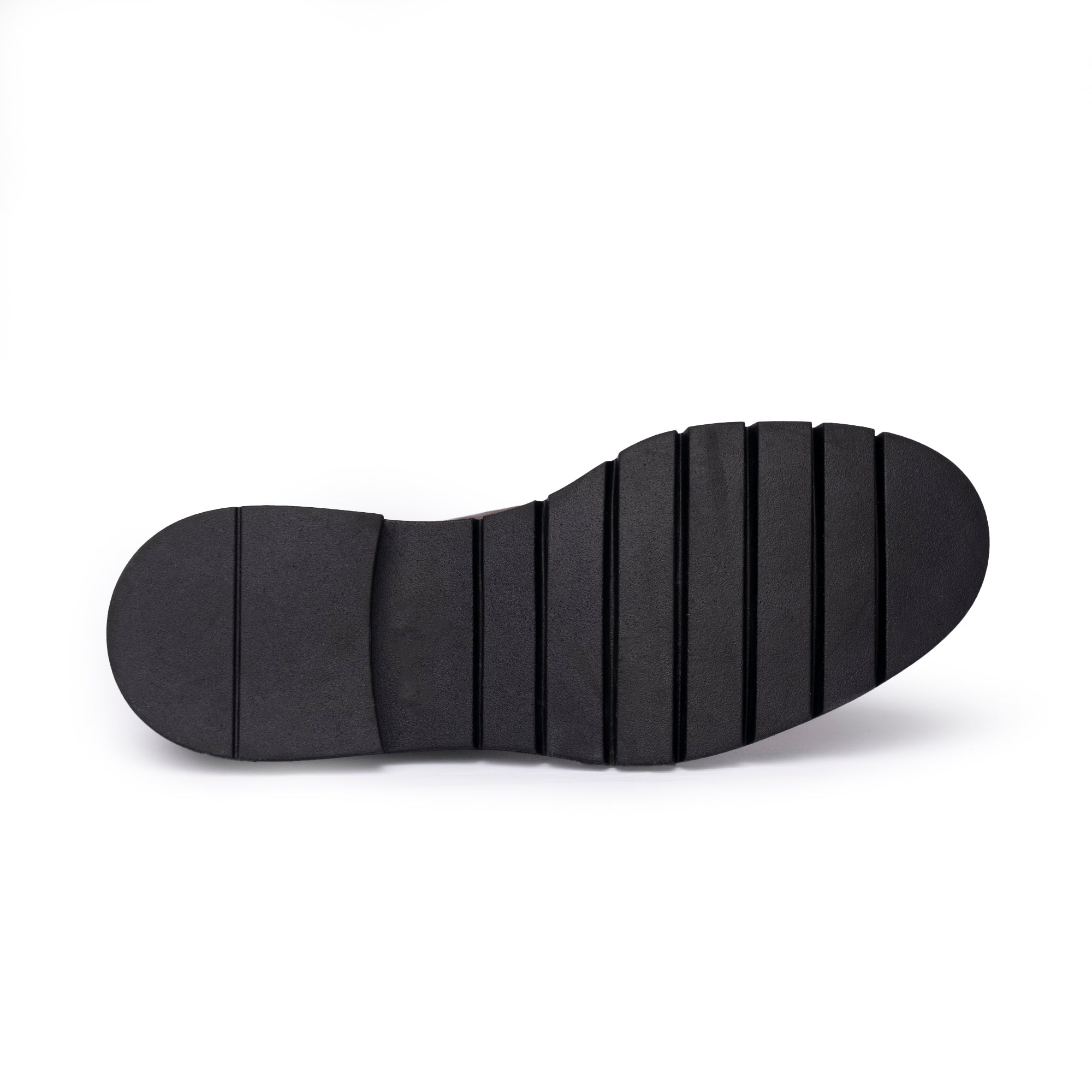 Scarpa Derby in Pelle con Suola Carrarmato - Testa di moro