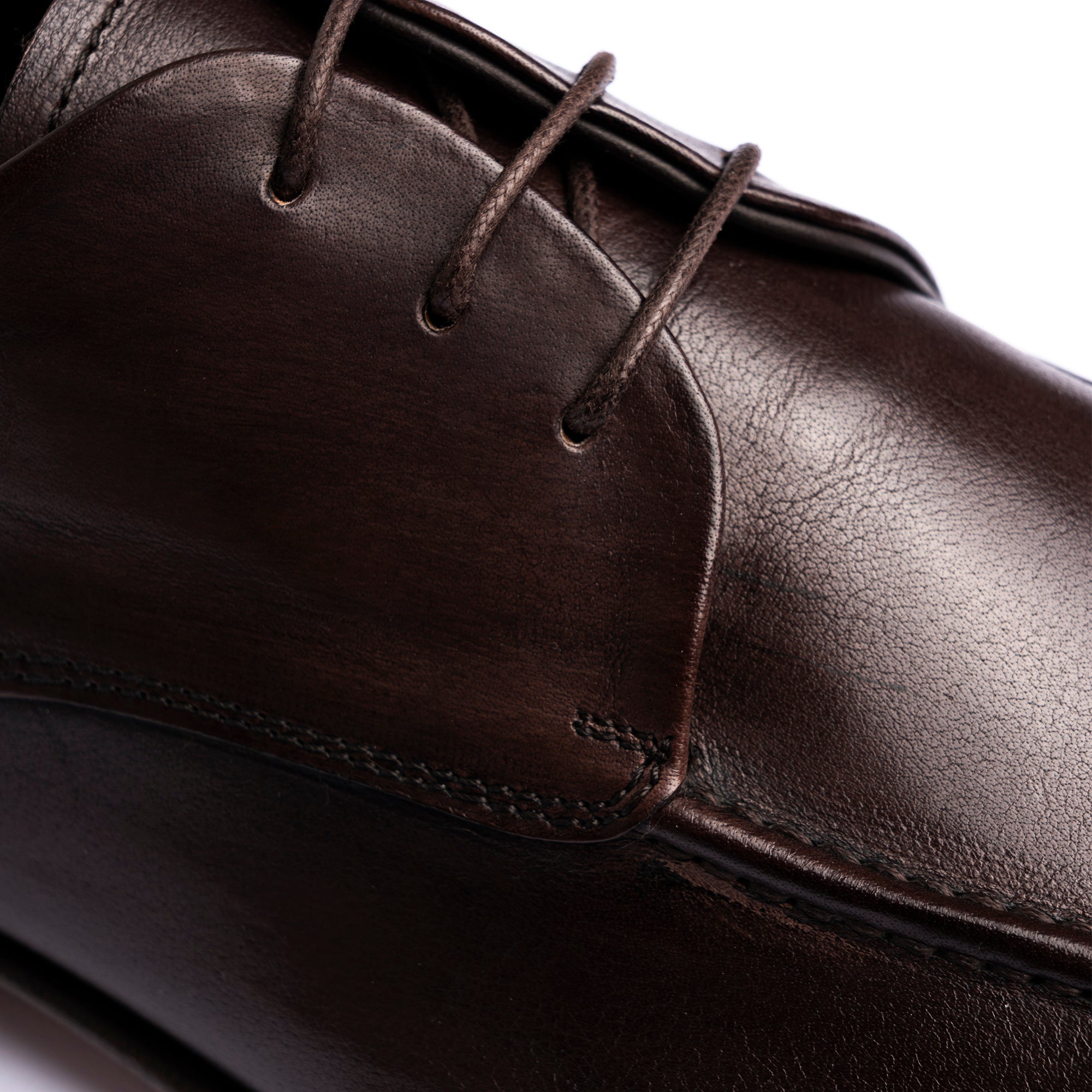 Scarpa Stringata in Pelle - Marrone Scuro