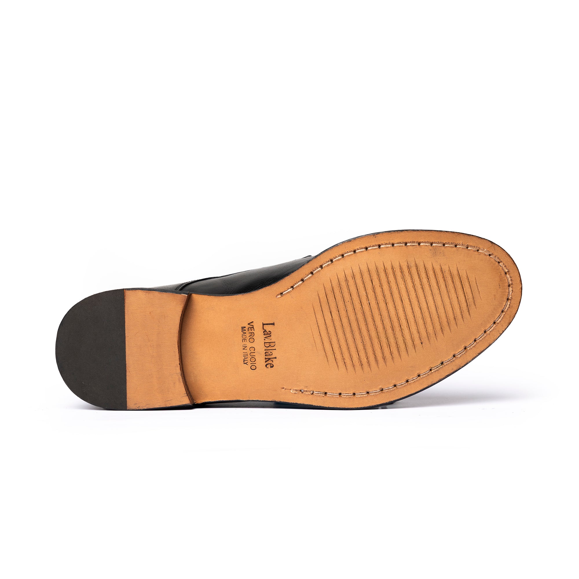Double Monk Strap in Pelle - Nero