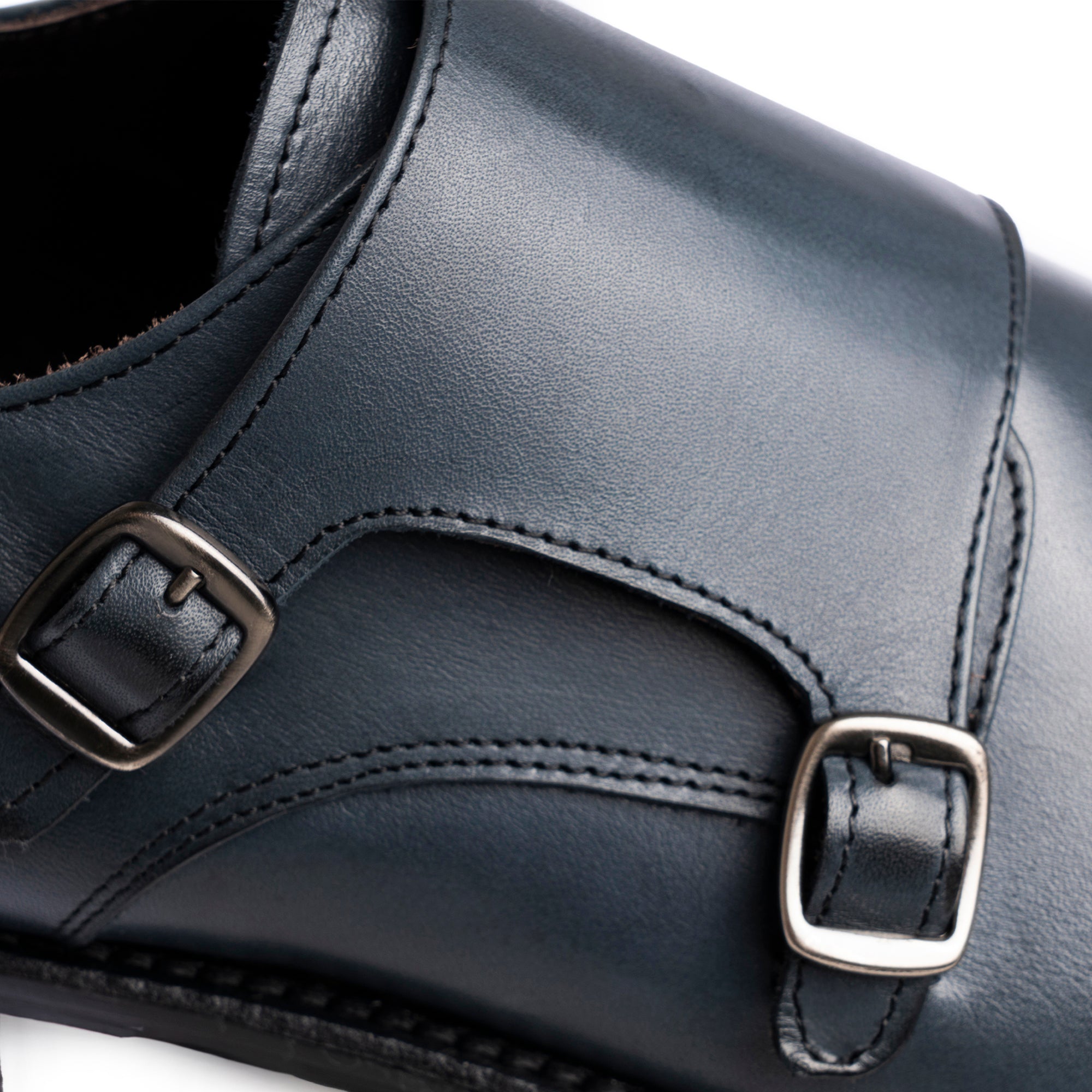 Monk con cinturino doppia fibbia - Denim