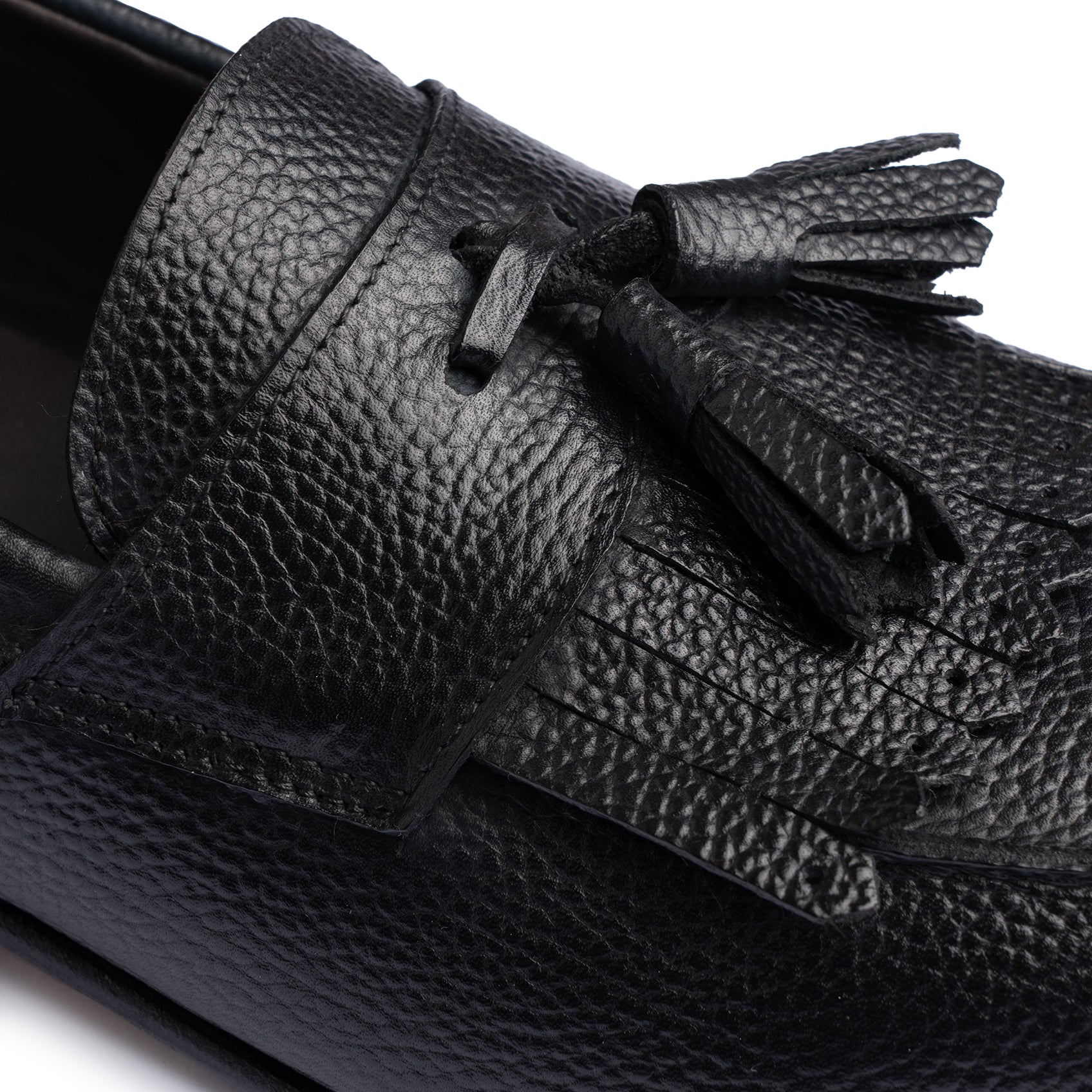 Mocassino in Pelle con Nappine - Nero