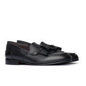 Mocassino in Pelle con Nappine - Nero