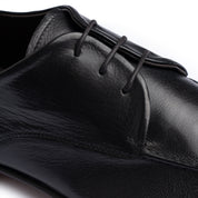 Scarpa Derby in Pelle Liscia - Nero