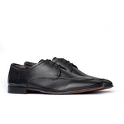 Scarpa Derby in Pelle Liscia - Nero