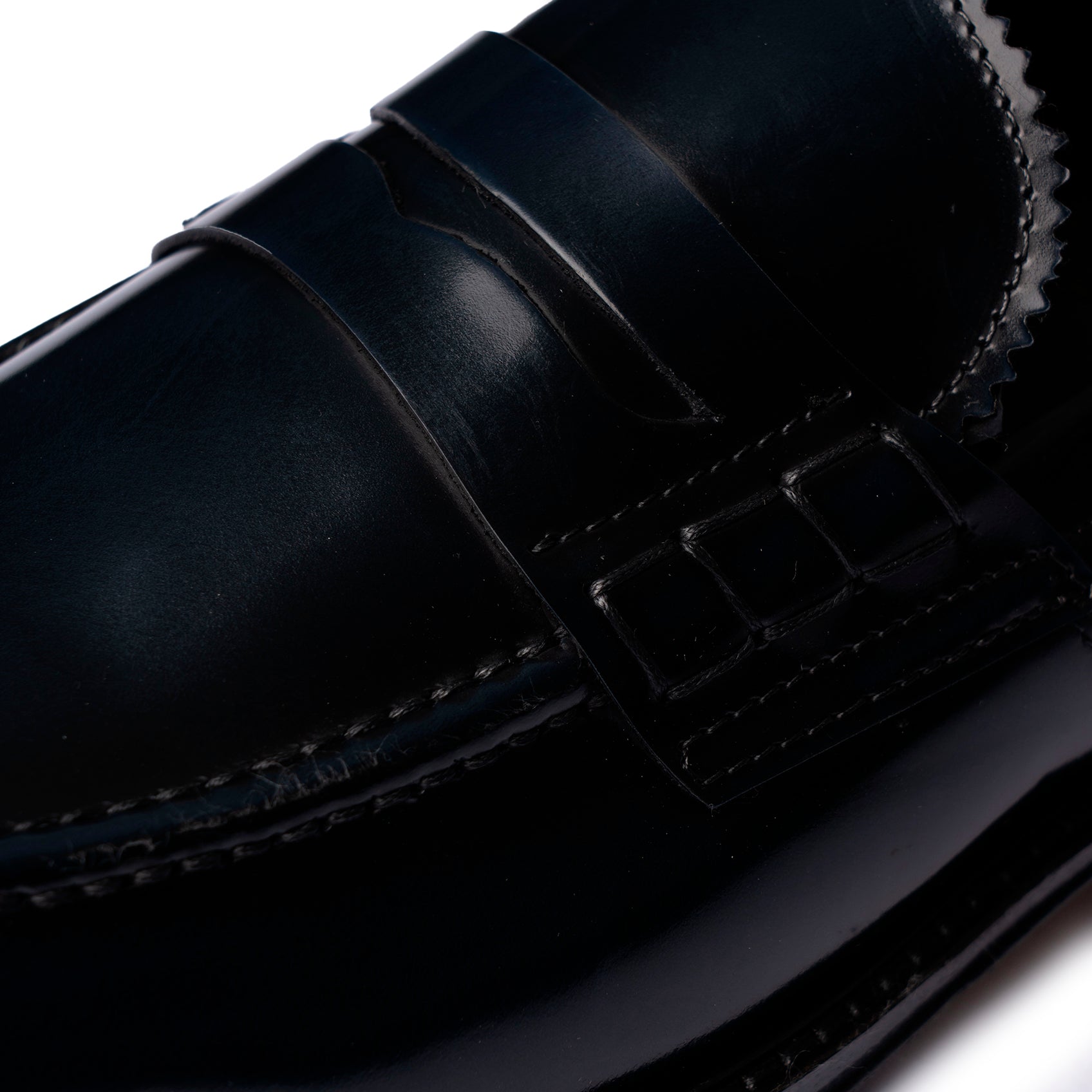 Mocassini Penny Loafer in Pelle blu notte