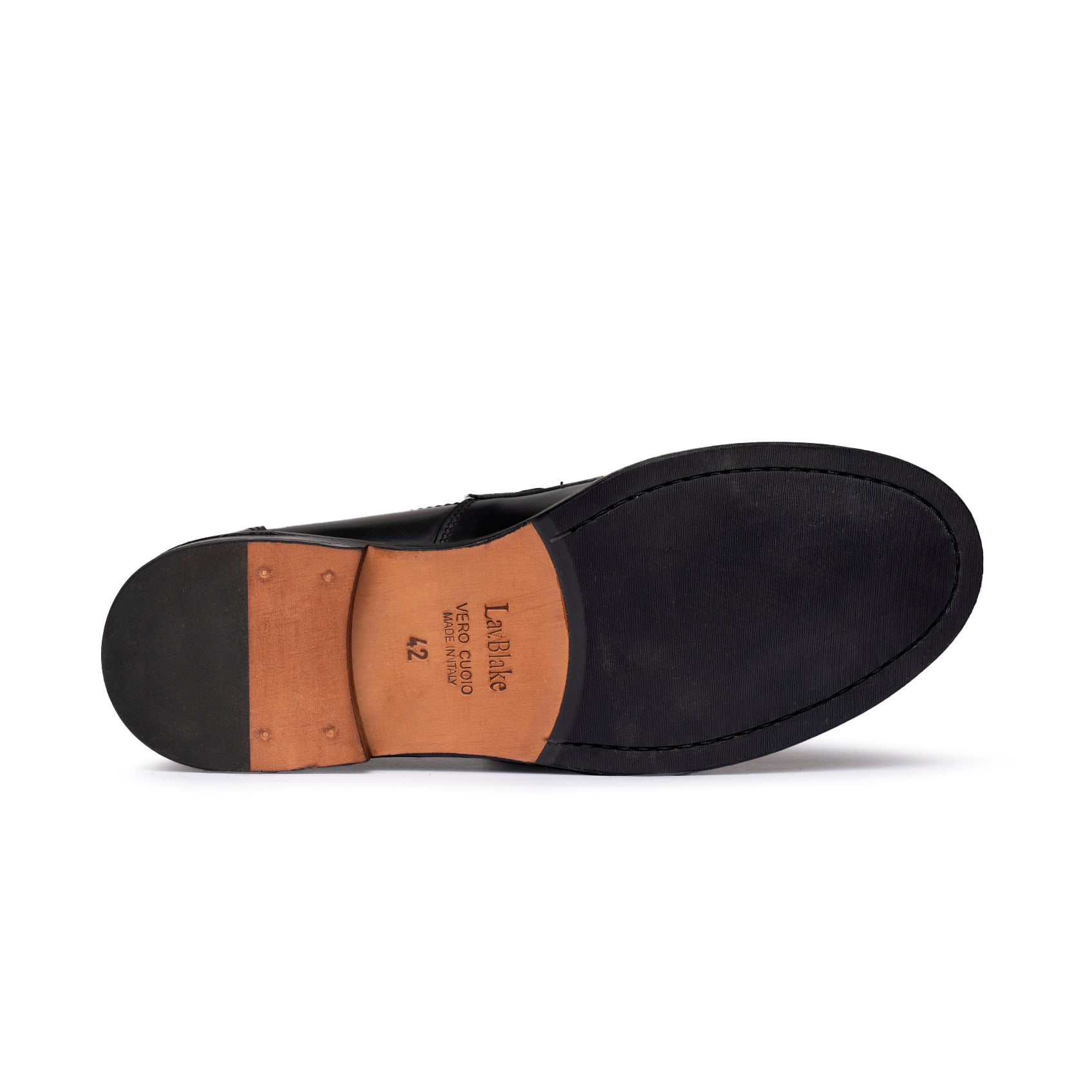 Mocassini Penny Loafer in Pelle blu notte