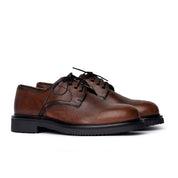 Scarpa Derby in Pelle Marrone Invecchiata