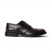 Francesina brogue in pelle testa di moro