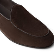 Mocassino slipper in camoscio testa di moro