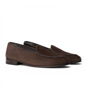 Mocassino slipper in camoscio testa di moro