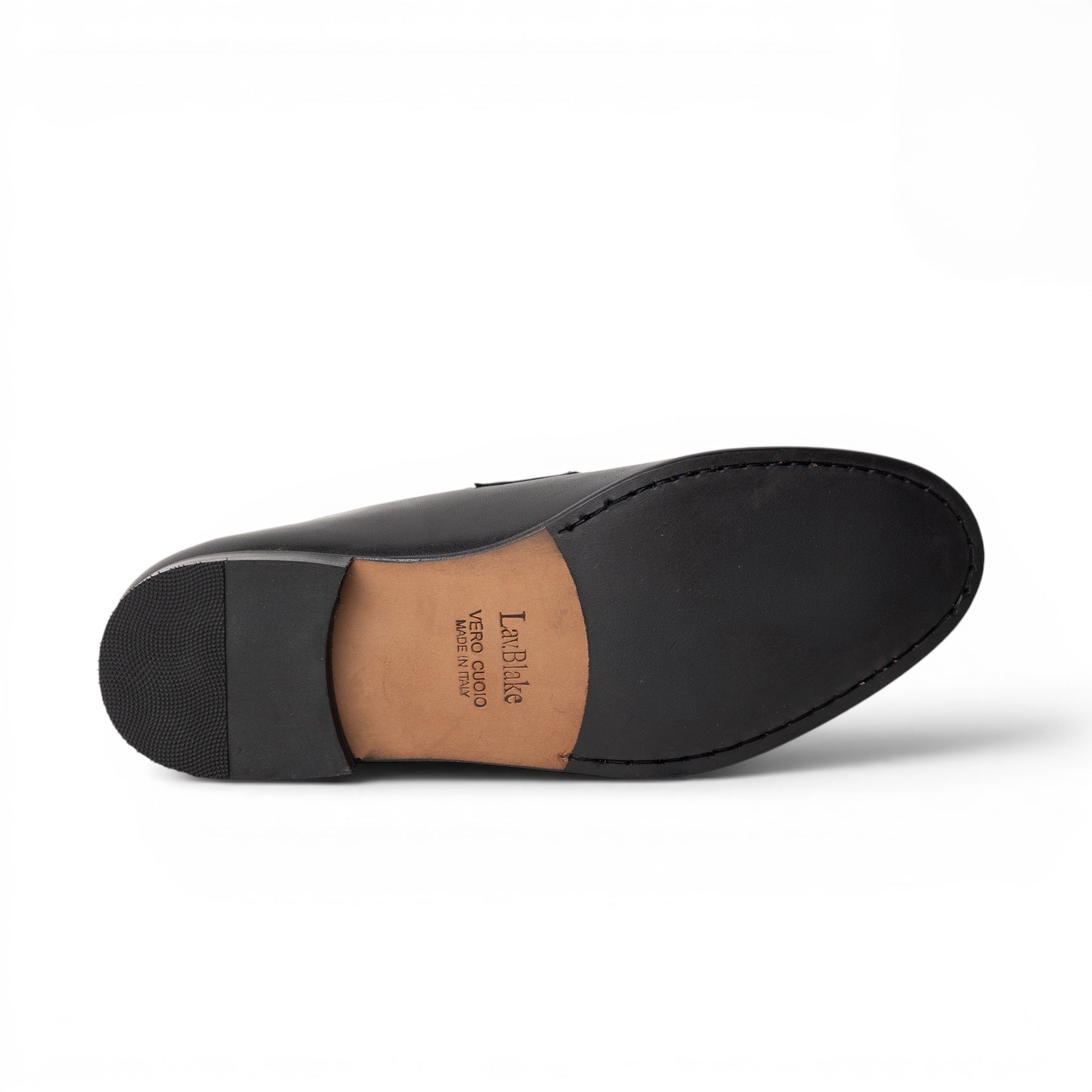 Mocassino penny loafer in pelle nera