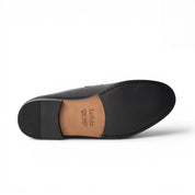 Mocassino penny loafer in pelle nera