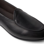 Mocassino slipper in pelle nera