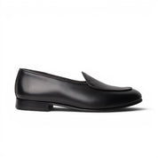 Mocassino slipper in pelle nera