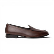 Mocassino slipper in pelle testa di moro