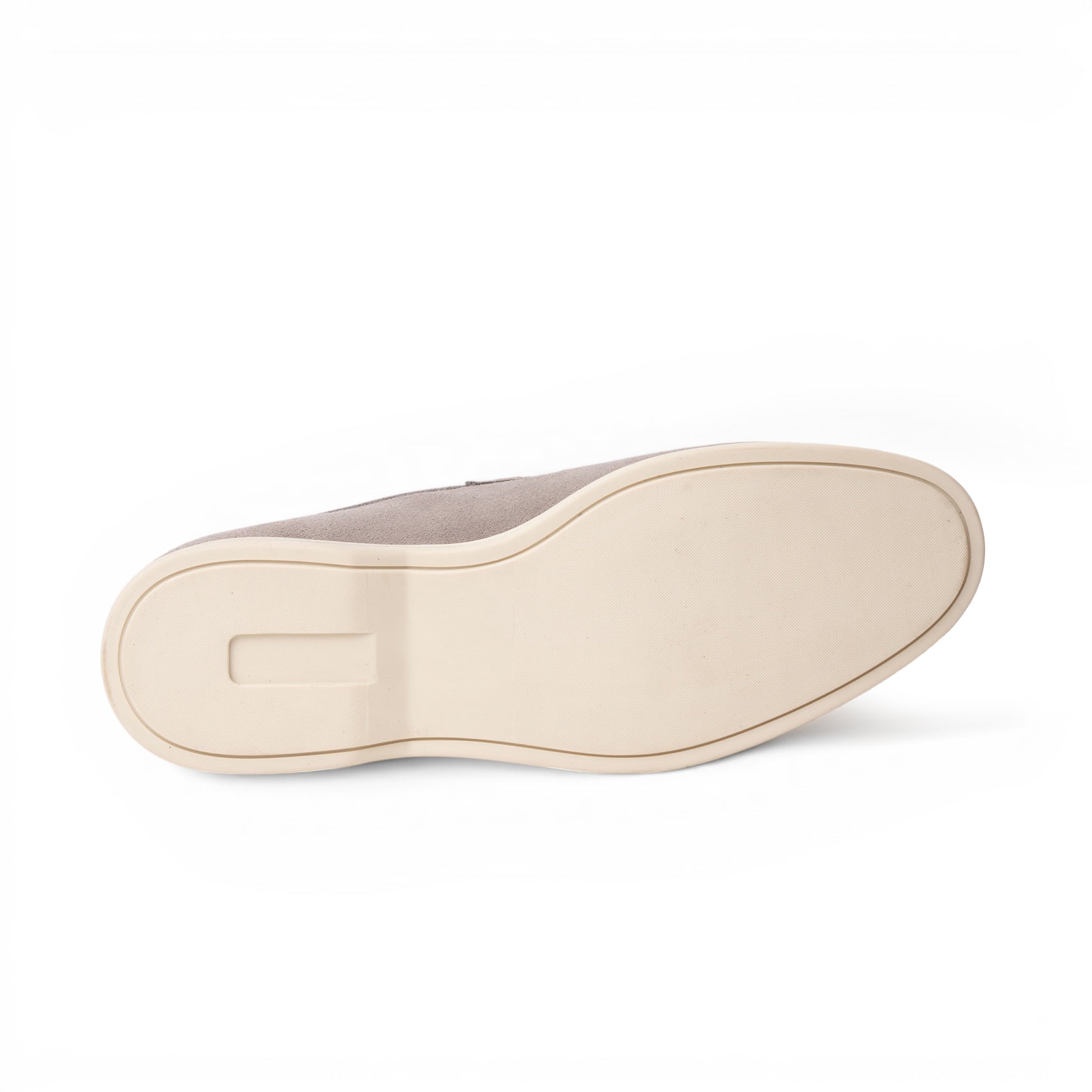 Mocassino slip-on in camoscio grigio chiaro