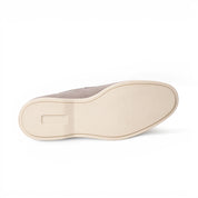 Mocassino slip-on in camoscio grigio chiaro