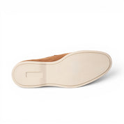 Mocassino slip-on in camoscio cuoio