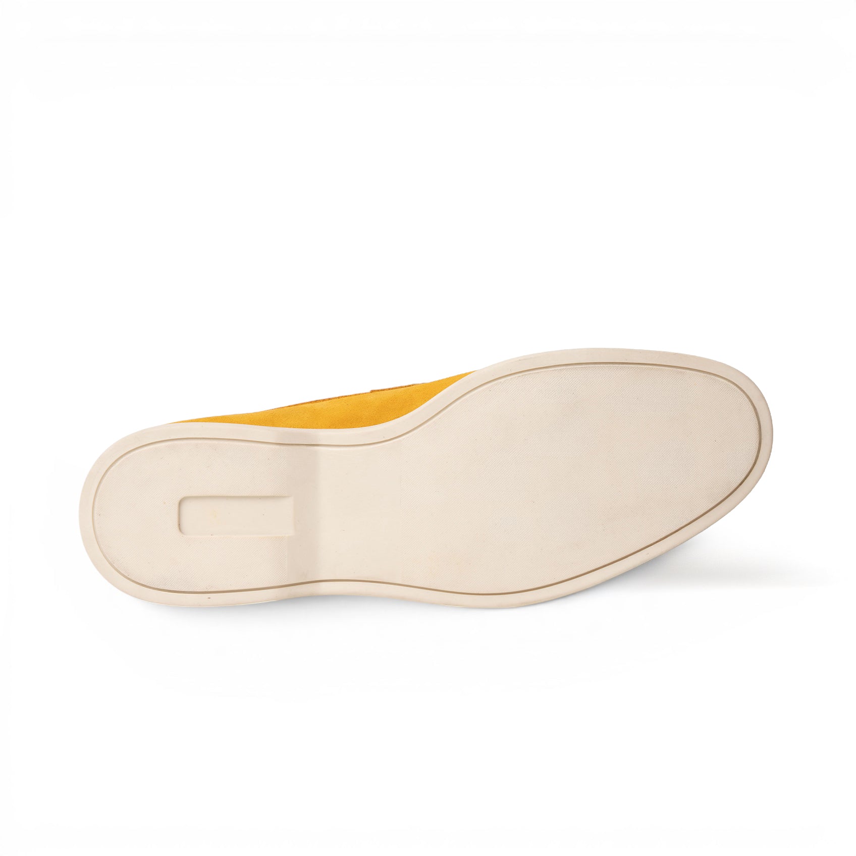 Mocassino slip-on in camoscio giallo senape