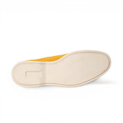 Mocassino slip-on in camoscio giallo senape