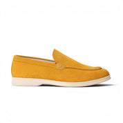 Mocassino slip-on in camoscio giallo senape