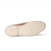 Mocassino slip-on in camoscio tortora