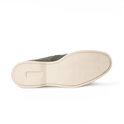 Mocassino slip-on in camoscio verde oliva