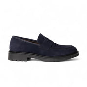 Mocassino in camoscio blu